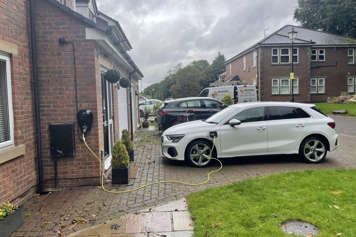 Audi charging from a newly fitted home charge point